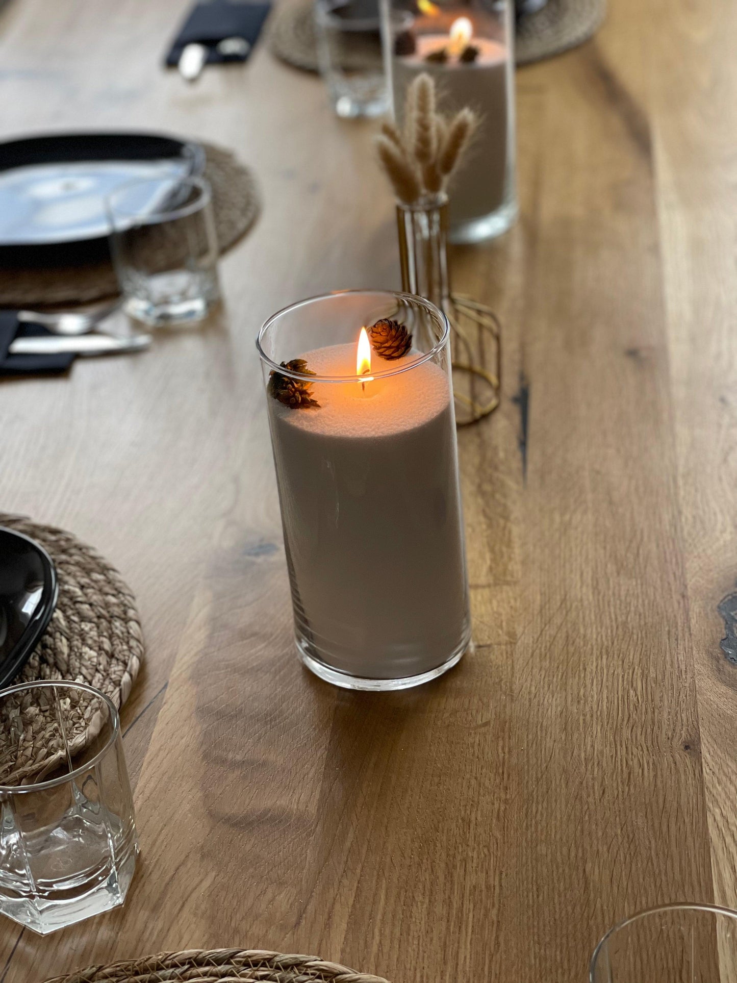 Bougie perlée 1kg et 30 mèches - Lumea Candle