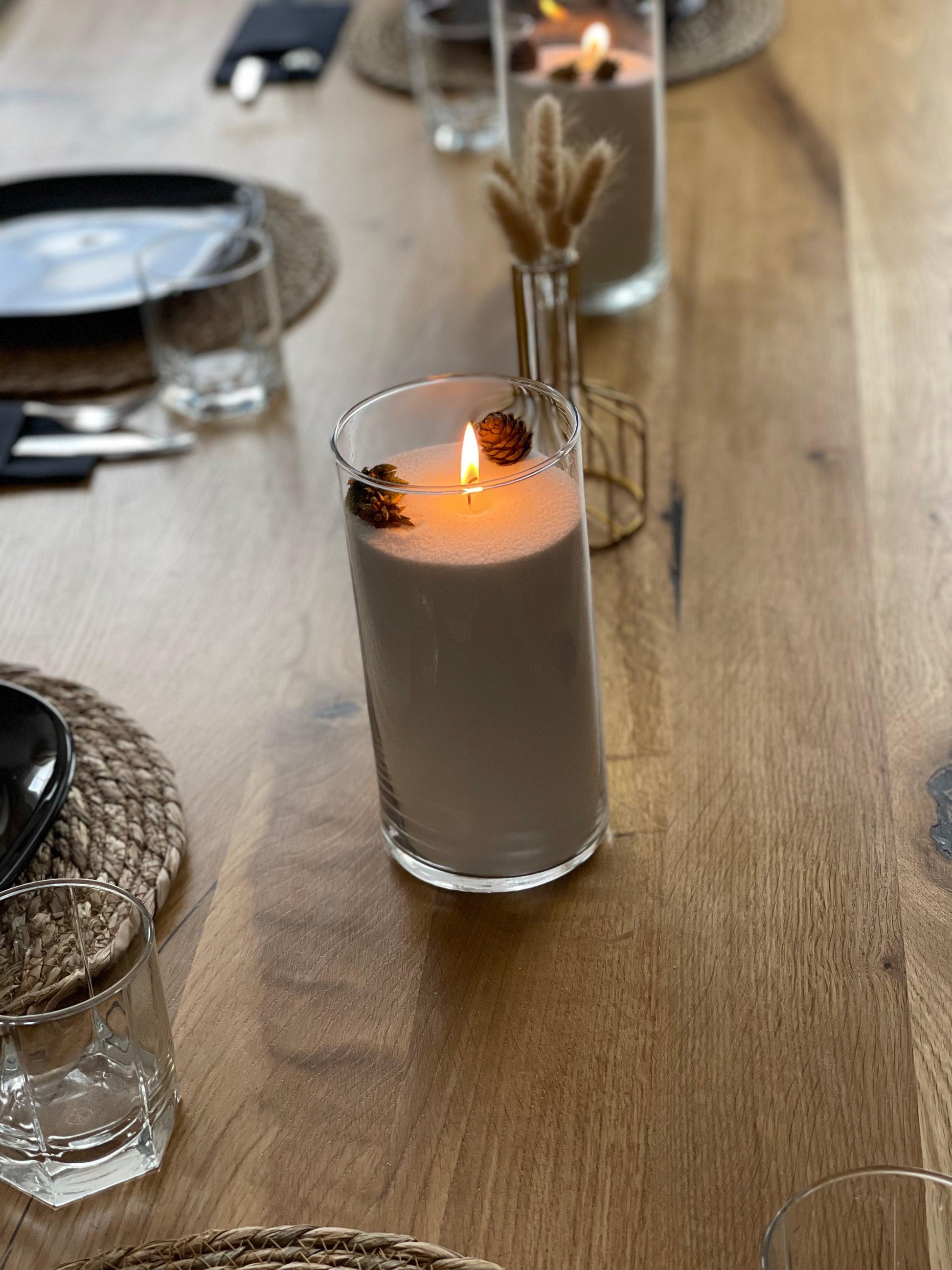 Bougie perlée 1kg et 30 mèches - Lumea Candle