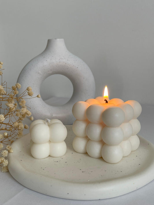 Bougie Bubble Duo | Bougie décorative - Lumea Candle