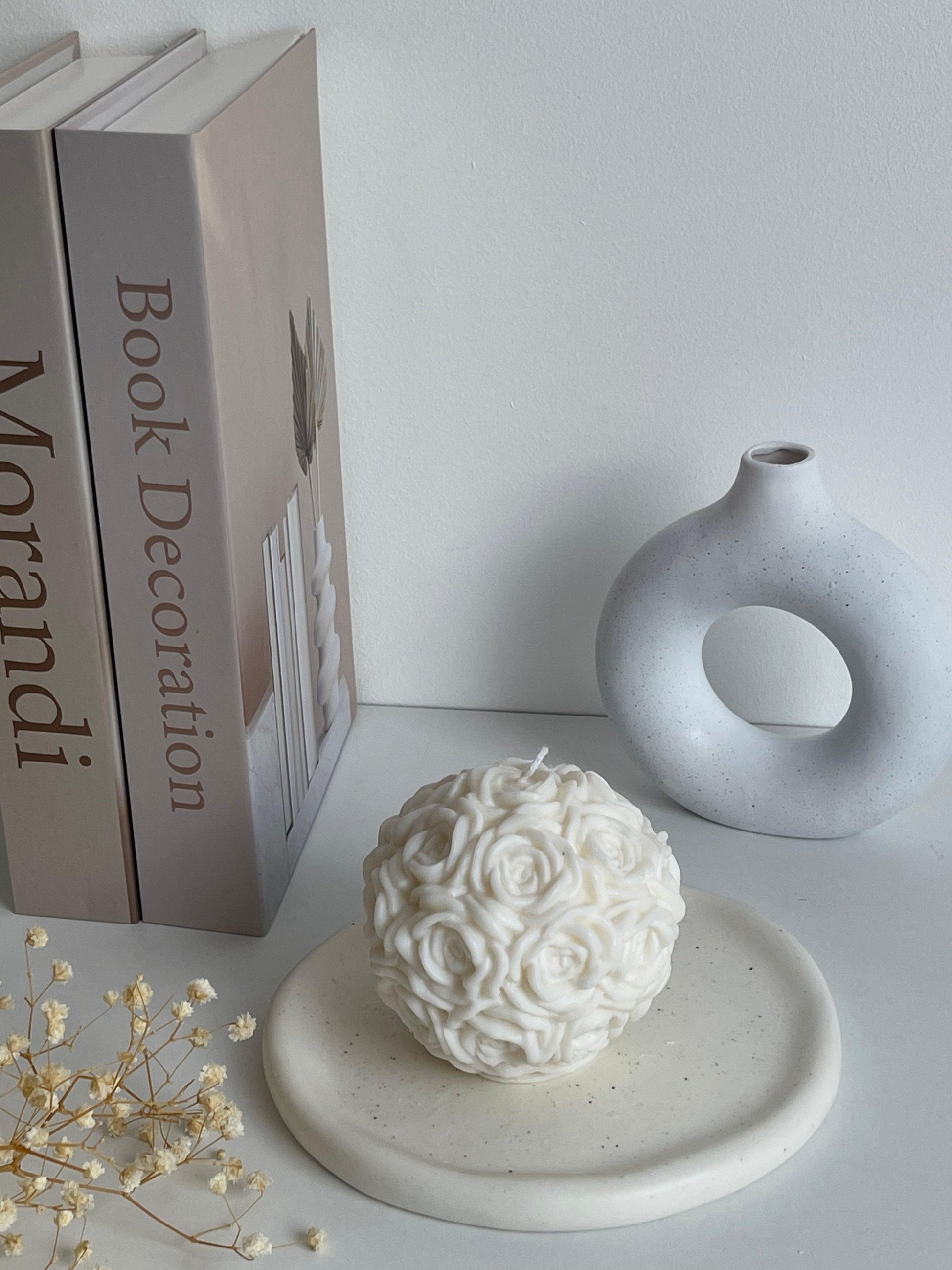 Bougie Rose | Bougie décorative - Lumea Candle