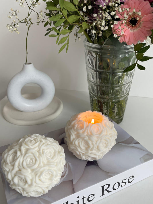 Bougie Rose | Bougie décorative - Lumea Candle